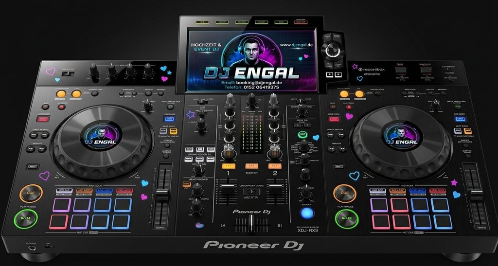 DJ-Controller mit LED-Licht